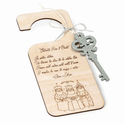 Colgador puerta mensaje Reyes Magos personalizado