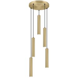 Colgante 5L. Antia Latón 5 X 40W Gu-10