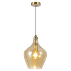 Colgante Aina Latón - Ambar 1 X 60W E-27