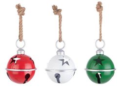 Colgante Arbol Navidad Cascabel Grande 17cm diametro