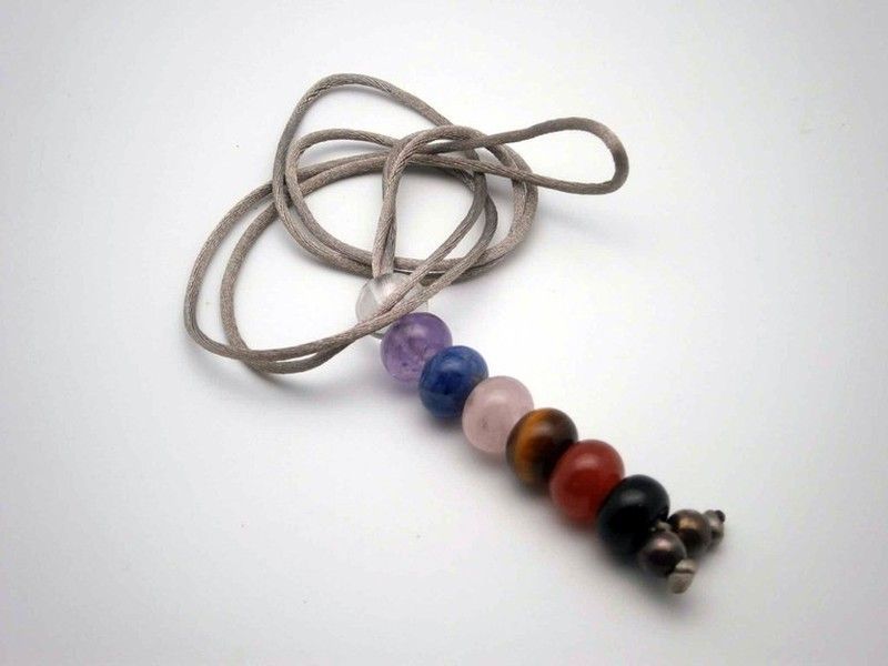 Colgante bolas minerales chakras
