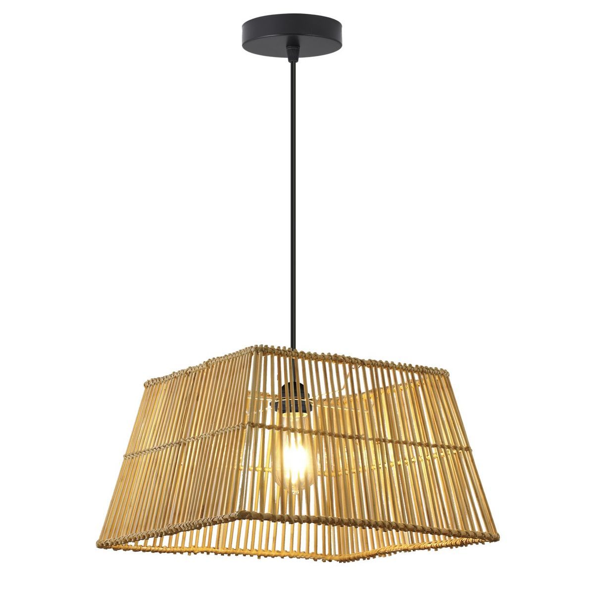 Colgante Cabanas Mimbre 1 X 60W E-27