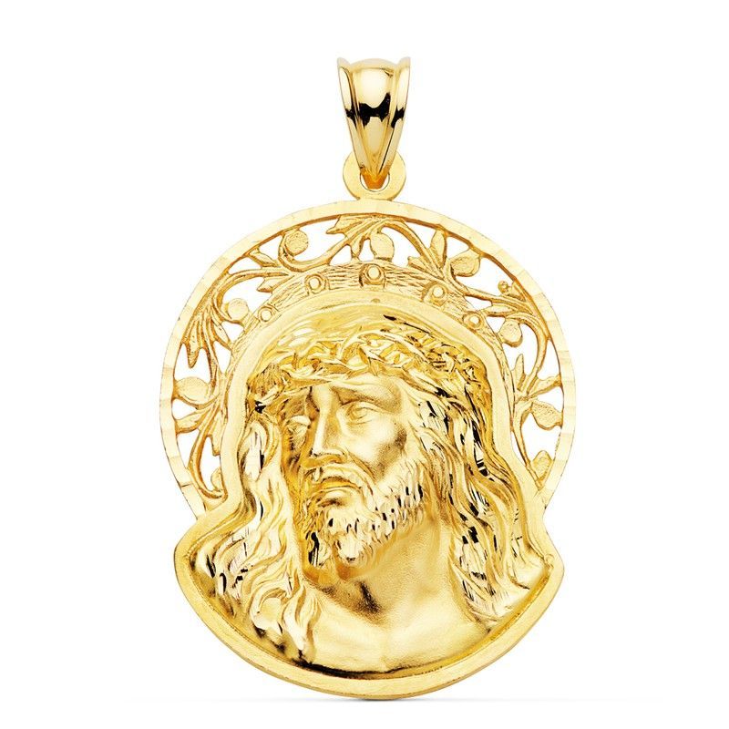 Colgante Cabeza de Cristo Oro 18kts Orla 32x26mm P7149-427