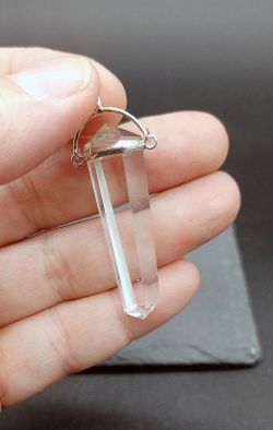 Colgante de cuarzo cristal de roca balancín