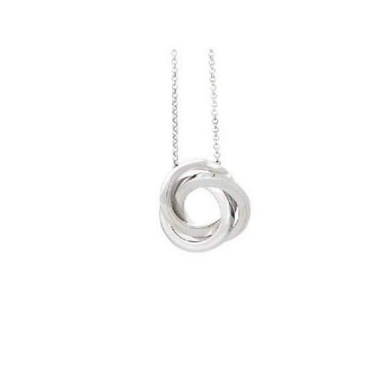 Colgante de plata rodiada para mujer
