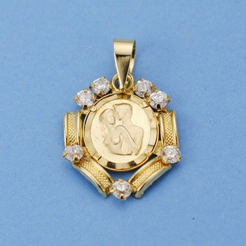 Colgante Enamorados 18kts 18x15mm 13311