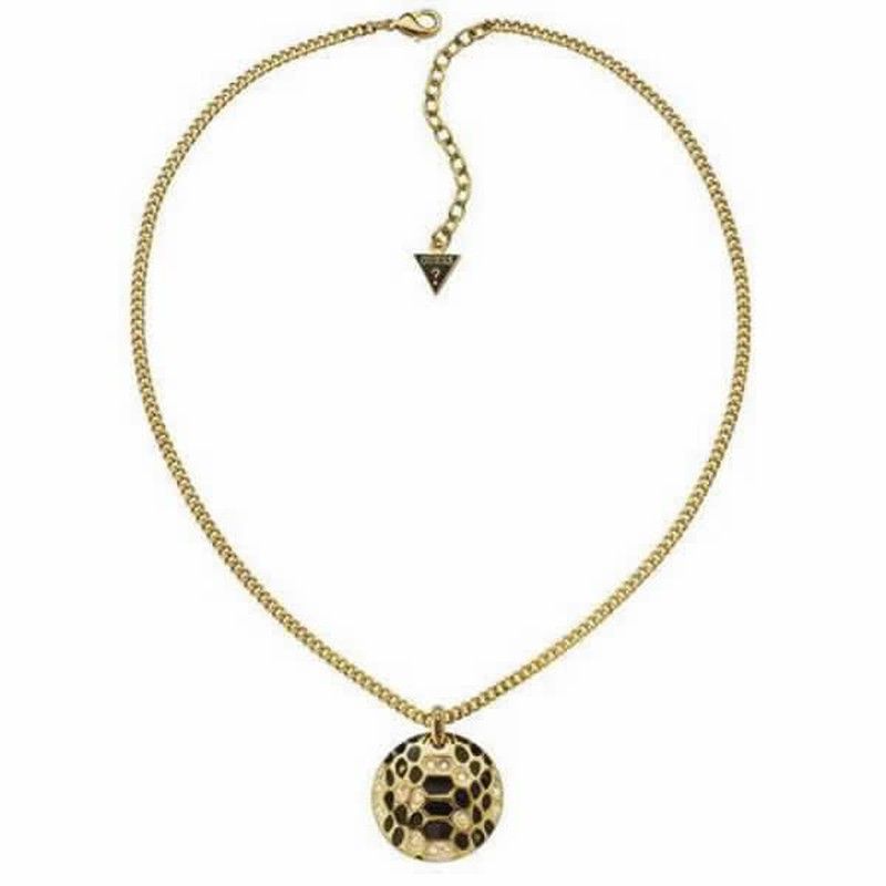 Colgante guess dorado animal print