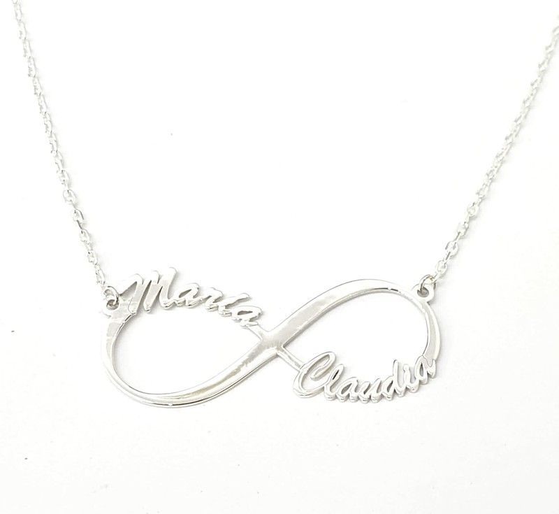Colgante Infinito personalizado de plata