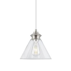 Colgante Keta Niquel Satinado 1 X 60W E-27