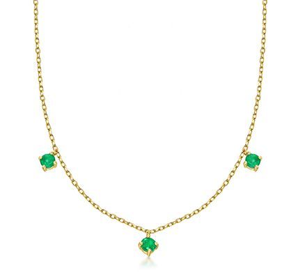 Colgante LECARRÉ de oro Eden Esmeraldas. GD171ES
