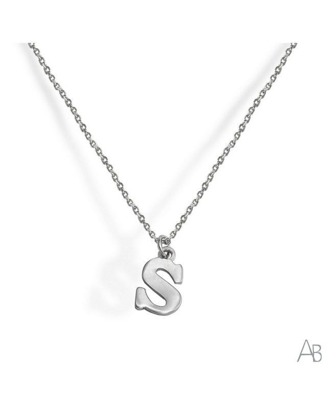 Colgante Letra S Plata Argent Basic CORV18S