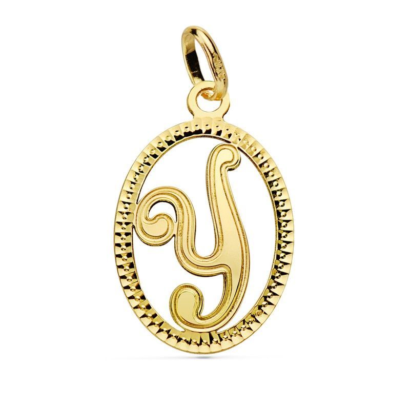 Colgante Letra Y Oro 18kts Redondo 16620-Y