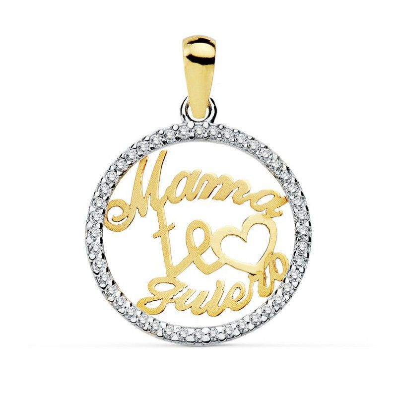 Colgante Mama Corazón Oro 18kts 16mm 16916