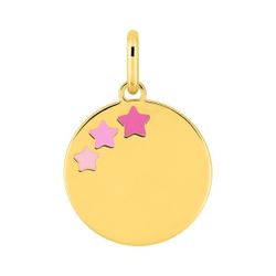 Colgante Metal Chapado Oro Argyor MRM Mujer (CH)136455 Estrellas Esmalte Rosa