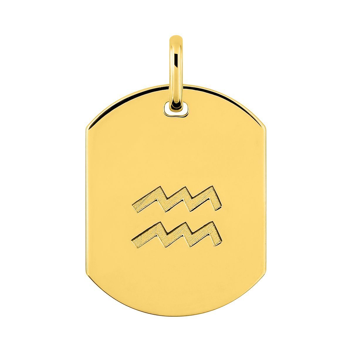 Colgante Metal Chapado Oro Argyor MRM Mujer (CH)136471.11 Zodiaco Acuario