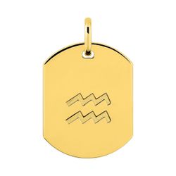 Colgante Metal Chapado Oro Argyor MRM Mujer (CH)136471.11 Zodiaco Acuario