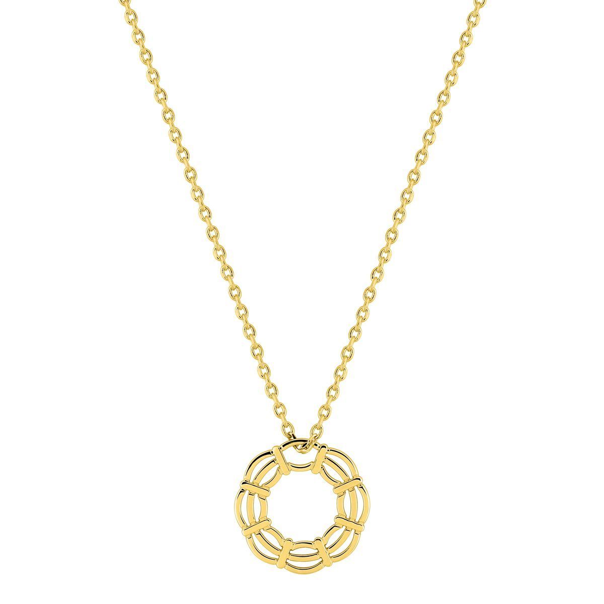 Colgante Metal Chapado Oro Argyor Mujer (CH)132767 Círculo Calado En Brillo