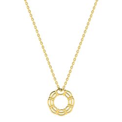 Colgante Metal Chapado Oro Argyor Mujer (CH)132767 Círculo Calado En Brillo