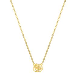 Colgante Metal Chapado Oro Argyor Mujer (CH)132771 Flor Calada