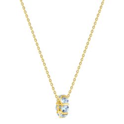 Colgante Metal Chapado Oro Argyor Mujer (CH)132778.6 Circonita Azul Cielo