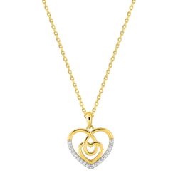 Colgante Metal Chapado Oro Argyor Mujer (CH)132780.1 Corazón Circonitas