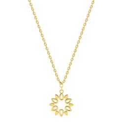 Colgante Metal Chapado Oro Argyor Mujer (CH)132784 Estrella Polar Calada