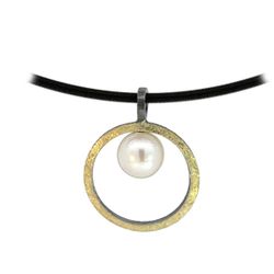 Colgante MIQUEL SARDÀ de plata, oro y perla. 25300