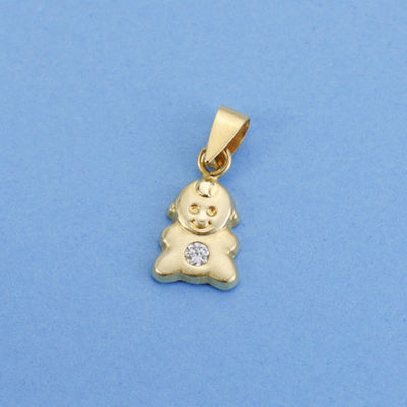 Colgante Niña Circonita Oro 18kts 13074