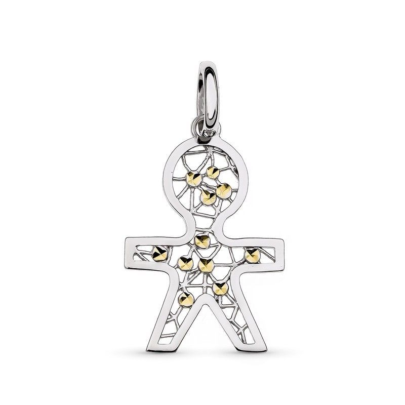 Colgante Niño Oro 18kts Bicolor 03000047