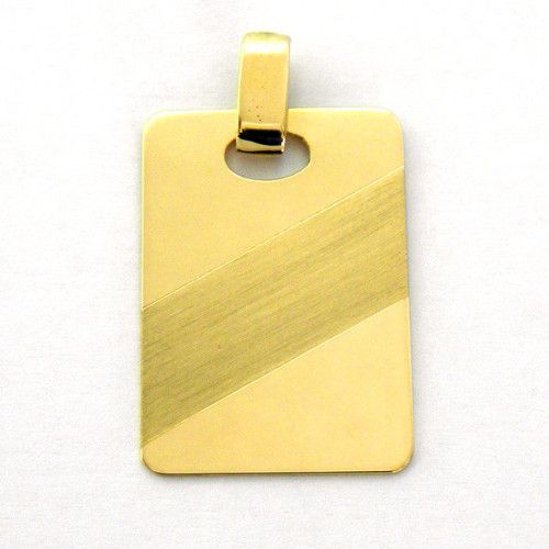 Colgante Oro 18kts Franja Diagonal 25x17mm C1/628/1