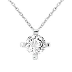 Colgante Oro Blanco 18kts 0609533 Diamante Laboratorio 1,00 cts