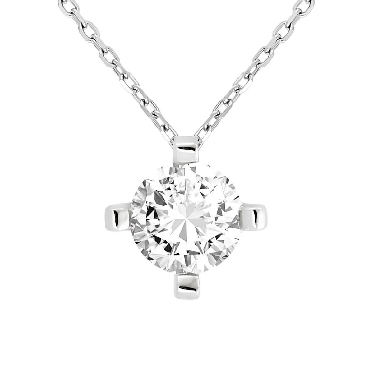 Colgante Oro Blanco 18kts 0609534 Diamante Laboratorio 1,50 cts