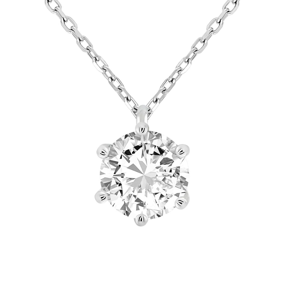 Colgante Oro Blanco 18kts 0609538 Diamante Laboratorio 1,50 cts