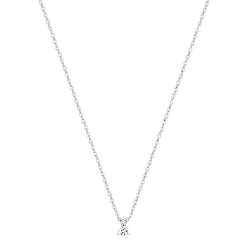 Colgante Oro Blanco 9Kts (9)9KLGD059W Diamante Laboratorio 0,05ct