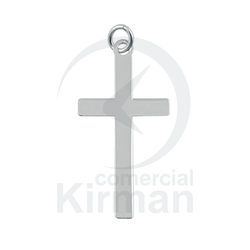 Colgante Plata 072280 Cruz Plana 15x30mm