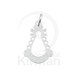 Colgante Plata 072296 Virgen del Rocío 8,4x17,2mm