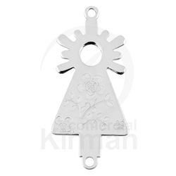 Colgante Plata 072305 Entrepieza Virgen del Pilar 23x10mm