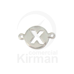 Colgante Plata 72165 Entrepieza Letra X 16,0mm
