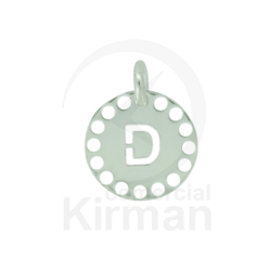 Colgante Plata 72235 Troquelado Letra D 14mm