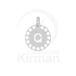 Colgante Plata 72246 Troquelado Letra Q 14mm