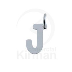 Colgante Plata 72266 Letra J 4,5mm x 8mm