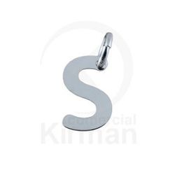 Colgante Plata 72275 Letra S 5mm x 8mm