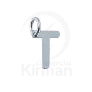 Colgante Plata 72276 Letra T 6mm x 8mm