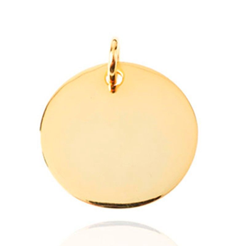 Colgante Plata Dorada 30mm CGL0078DOXX30 Chapa