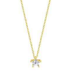 Colgante Plata Dorada Lotus LP3834-1/2 Estrella Circonita