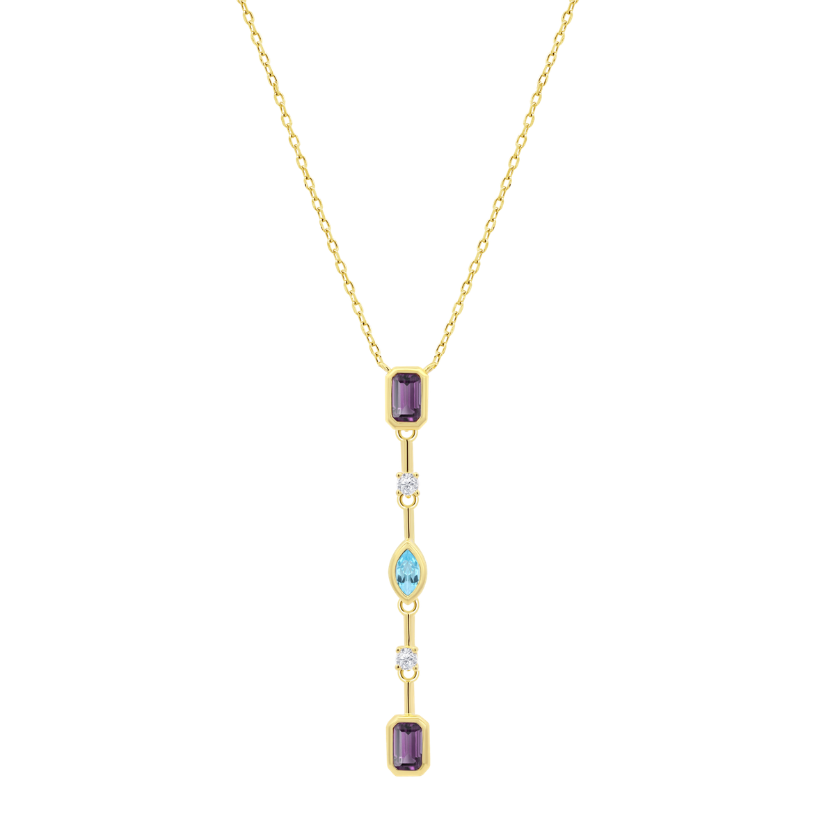 Colgante Plata Dorada Lotus LP3882-1/2 Circonitas Multicolor