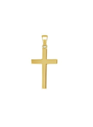 Colgante Plata Dorada Mujer PCRL8/C Cruz En Brillo