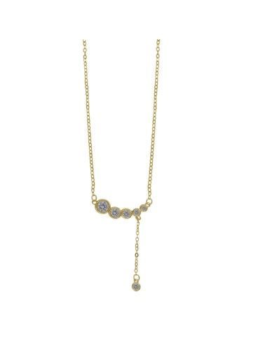 Colgante Plata Dorada Mujer PGAR899/C Circonitas