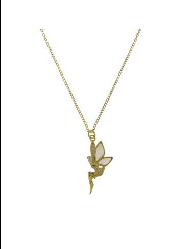Colgante Plata Dorada Mujer PGAR901/C Hada Circonitas