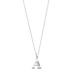 Colgante Plata Lotus LP3054-1/A Letra A Circonitas